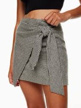 WILFRED - ARITZIA houndstood wrap skirt